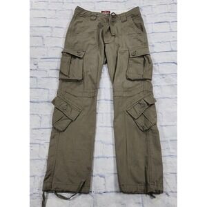 Matchstick Cargo Pants MENS 32X30 Grunge Japanese Fashion Baggy Relaxed Tan Y2K